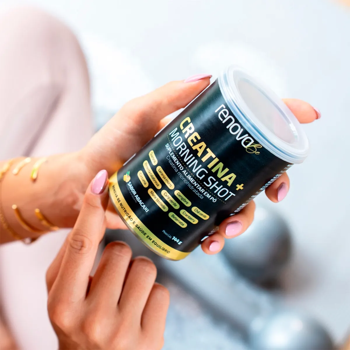 Creatina + Morning Shot em Pó - Detalhes do Produto